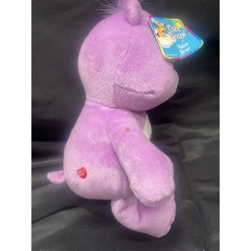 Vtg Care Bears Share Bear Lollipops Purple 10